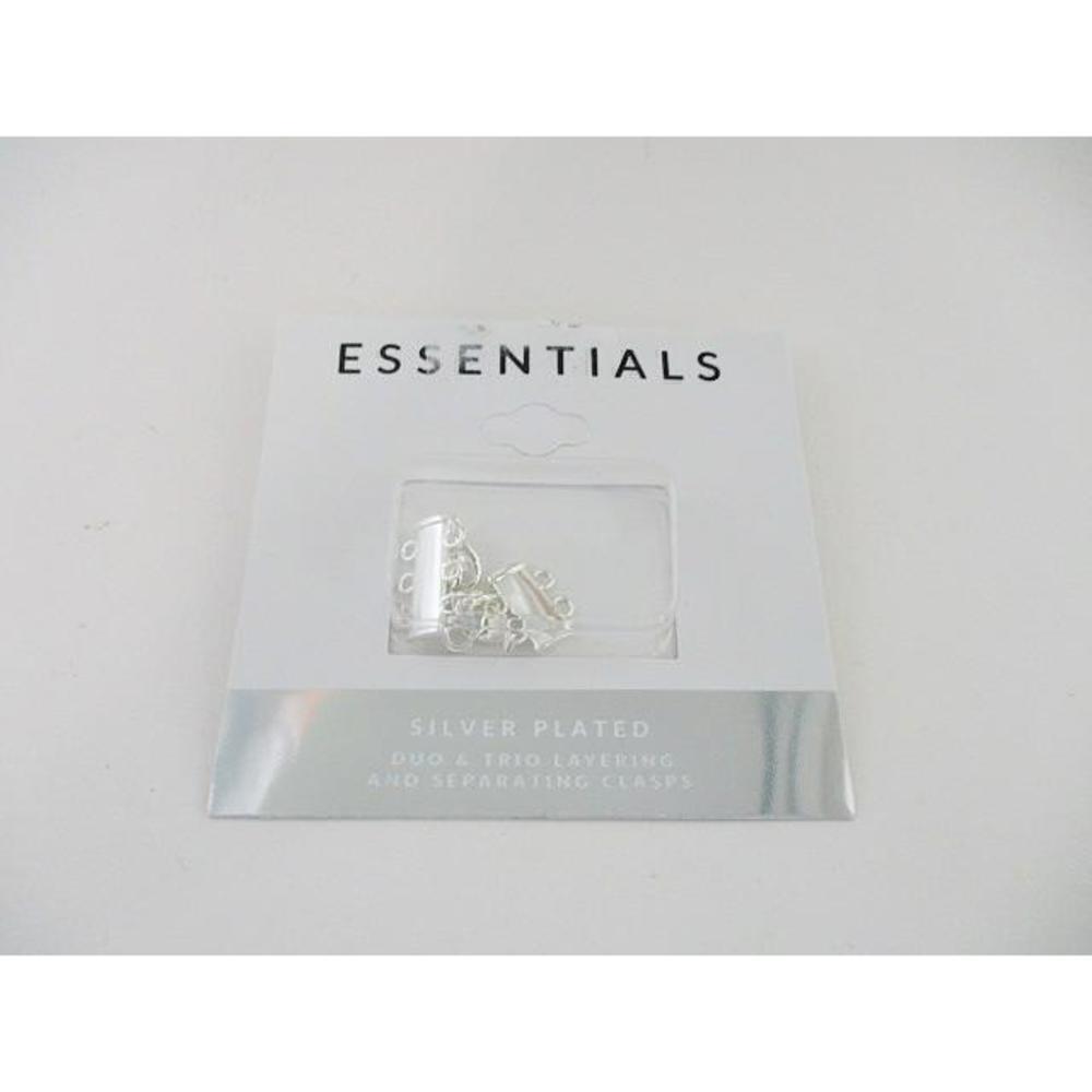 NWT Essentials Silver Plated Duo & Trio Layering and Separating Clasps